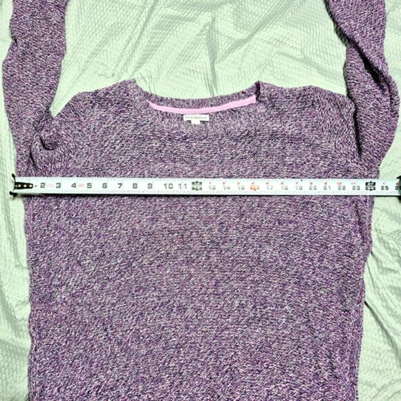 Croft & Barrow Women's Purple Knit  Crew Neck Sweater size 1X - Picture 4 of 7